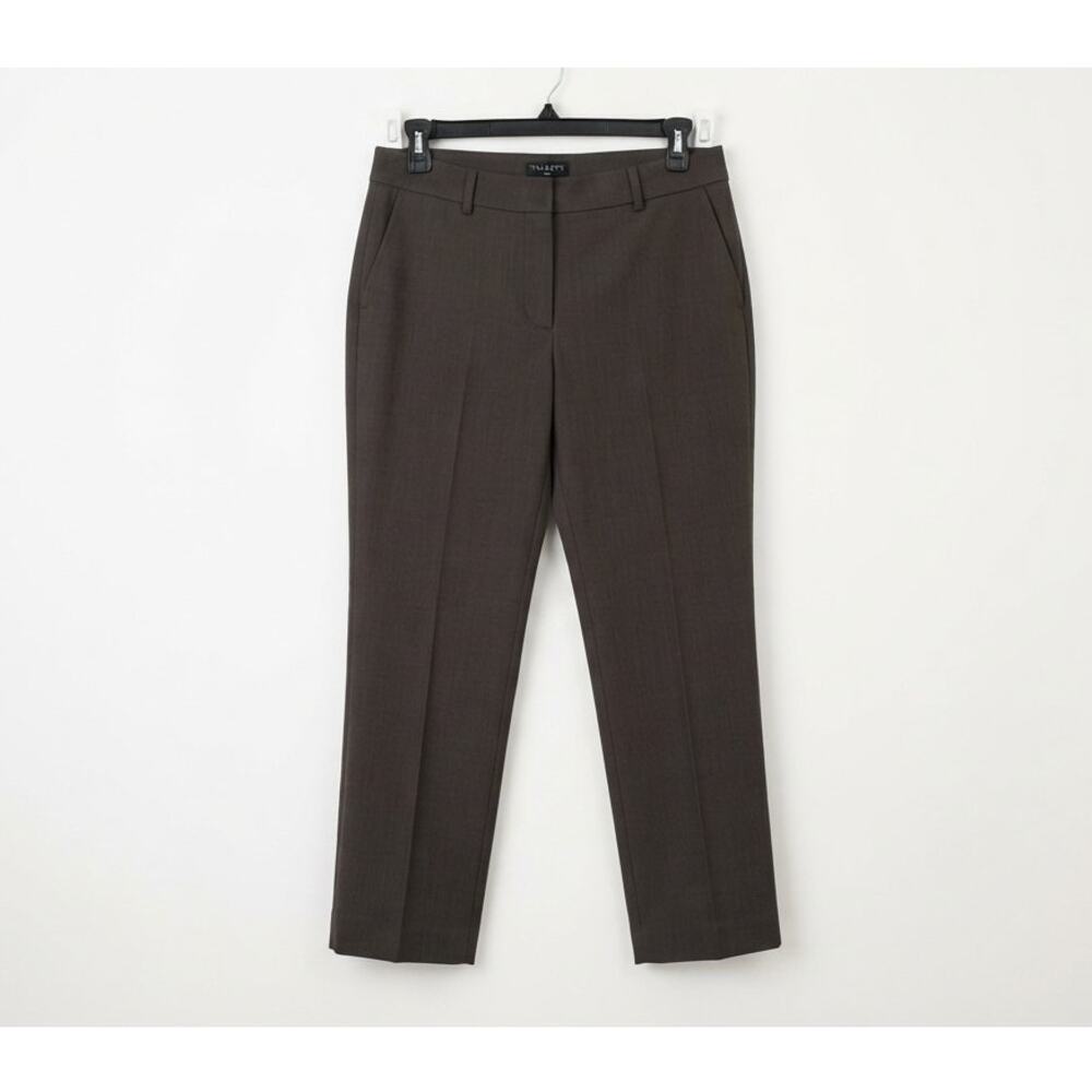 NEW Talbots 12 P Signature Brown Trouser Pant Career Minimalist Professional